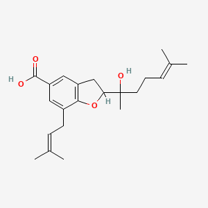 molecular formula C22H30O4 B1246601 Myrsinoic acid B 