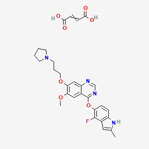 molecular formula C29H31FN4O7 B12466035 Butenedioic acid; cediranib 