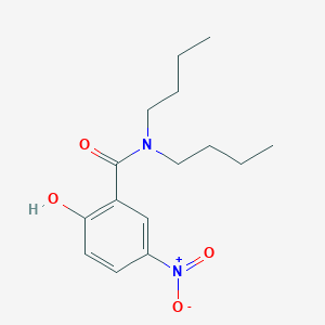 molecular formula C15H22N2O4 B12466052 N,N-dibutyl-2-hydroxy-5-nitrobenzamide 