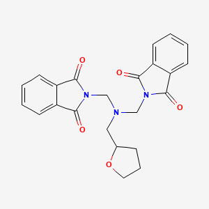 molecular formula C23H21N3O5 B12466089 2,2'-{[(tetrahydrofuran-2-ylmethyl)imino]dimethanediyl}bis(1H-isoindole-1,3(2H)-dione) 