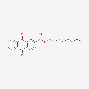 molecular formula C23H24O4 B12466110 Octyl 9,10-dioxoanthracene-2-carboxylate 