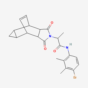 molecular formula C22H23BrN2O3 B12466132 N-(4-bromo-2,3-dimethylphenyl)-2-(1,3-dioxooctahydro-4,6-ethenocyclopropa[f]isoindol-2(1H)-yl)propanamide 