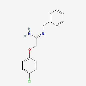 molecular formula C15H15ClN2O B12466207 N'-benzyl-2-(4-chlorophenoxy)ethanimidamide 
