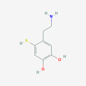 molecular formula C8H11NO2S B1246625 1,2-Benzenediol, 4-(2-aminoethyl)-5-mercapto- CAS No. 72515-46-9