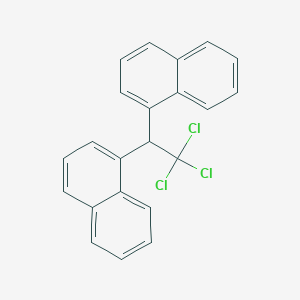 molecular formula C22H15Cl3 B12466371 Trichlorodinaphthylethane 