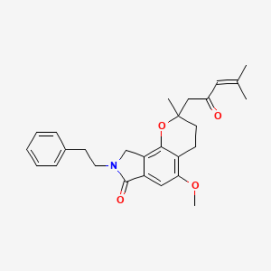 molecular formula C27H31NO4 B1246640 Erinacerin A 
