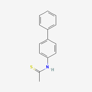 molecular formula C14H13NS B12466402 N-(biphenyl-4-yl)ethanethioamide 
