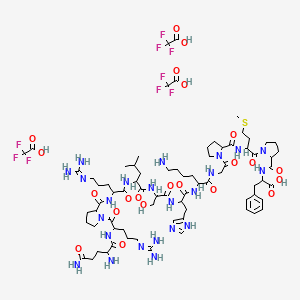 molecular formula C75H114F9N23O22S B12466426 Apelin-13 tritrifluoroacetate 