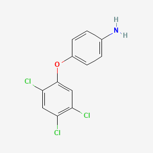 molecular formula C12H8Cl3NO B12466458 4-(2,4,5-Trichlorophenoxy)aniline CAS No. 61575-25-5