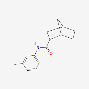 molecular formula C15H19NO B12466506 N-(3-methylphenyl)bicyclo[2.2.1]heptane-2-carboxamide 