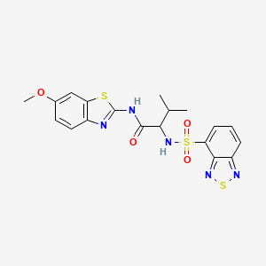 2-(2,1,3-benzothiadiazol-4-ylsulfonylamino)-N-(6-methoxy-1,3-benzothiazol-2-yl)-3-methylbutanamide