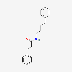 molecular formula C19H23NO B12466565 3-phenyl-N-(4-phenylbutyl)propanamide 