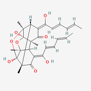 (1S,3R,4R,6E,7R,8S,10R,11R,13Z,14R)-3,10-dihydroxy-6,13-bis[(2E,4E)-1-hydroxyhexa-2,4-dienylidene]-1,4,8,11-tetramethyl-2,9-dioxapentacyclo[8.4.0.03,8.04,14.07,11]tetradecane-5,12-dione