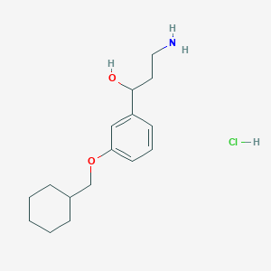 molecular formula C16H26ClNO2 B12466674 rac-Emixustat Hydrochloride Salt 