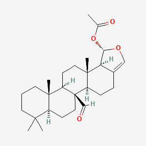 molecular formula C27H40O4 B1246673 Mooloolaldehyde 