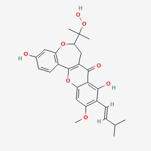 molecular formula C26H28O8 B1246677 artoindonesianin B 