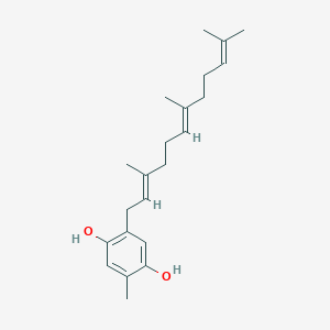 molecular formula C22H32O2 B1246684 Farnesylhydroquinone 