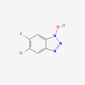 molecular formula C6H3BrFN3O B12466944 6-Bromo-5-fluoro-1h-benzotriazole 3-oxide 