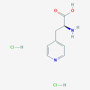 molecular formula C8H12Cl2N2O2 B124672 (S)-2-Amino-3-(pyridin-4-yl)propanoic acid dihydrochloride CAS No. 178933-04-5
