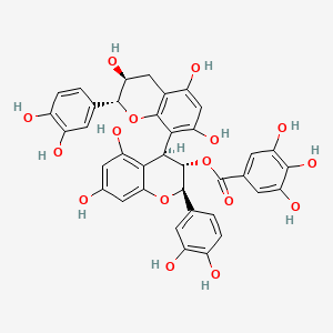 molecular formula C37H30O16 B1246721 procyanidin B3 3-O-gallate 