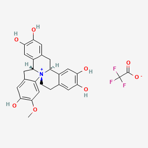 molecular formula C27H24F3NO8 B1246722 Latifolian B 