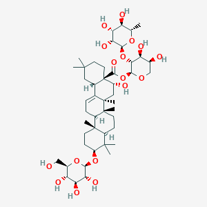 molecular formula C47H76O17 B1246745 asterlingulatoside B 