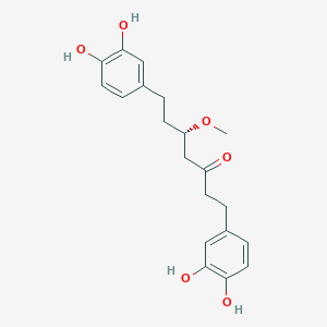 molecular formula C20H24O6 B1246772 5-O-Methylhirsutanonol 