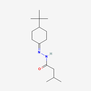 molecular formula C15H28N2O B12467729 N'-(4-tert-butylcyclohexylidene)-3-methylbutanehydrazide CAS No. 4527-53-1