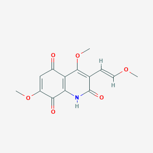 molecular formula C14H13NO6 B1246777 Megistoquinone II 