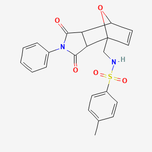 N-[(1,3-dioxo-2-phenyl-7,7a-dihydro-3aH-octahydro-1H-4,7-epoxyisoindol-4-yl)methyl]-4-methylbenzenesulfonamide