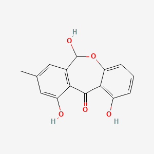 molecular formula C15H12O5 B1246799 Arugosin F 