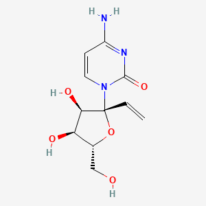 molecular formula C11H15N3O5 B1246801 Vinylcytidine 
