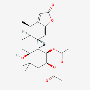 molecular formula C24H32O7 B1246803 Neocaesalpin D 
