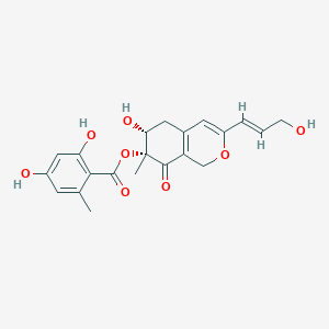 molecular formula C21H22O8 B1246822 Rubiginosin B 