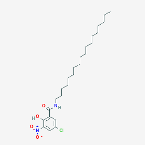 molecular formula C25H41ClN2O4 B12468362 5-chloro-2-hydroxy-3-nitro-N-octadecylbenzamide 