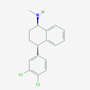 molecular formula C17H17Cl2N B124689 4-(3,4-Dichlorophenyl)-n-methyl-1,2,3,4-tetrahydronaphthalen-1-amine CAS No. 140631-53-4