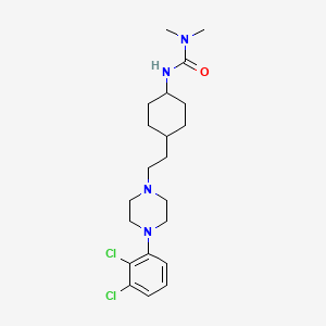 molecular formula C21H32Cl2N4O B1246890 Cariprazine 