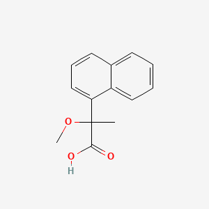 molecular formula C14H14O3 B1246894 2-Methoxy-2-(1-naphthyl)propionic Acid CAS No. 63628-25-1