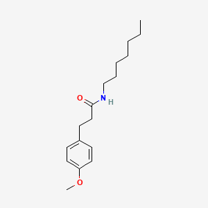 molecular formula C17H27NO2 B12468950 N-heptyl-3-(4-methoxyphenyl)propanamide 