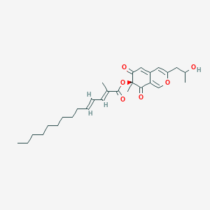 molecular formula C28H38O6 B1246909 Rubiginosin C 