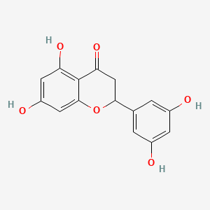 molecular formula C15H12O6 B1246913 5,7,3',5'-Tetrahydroxyflavanone 