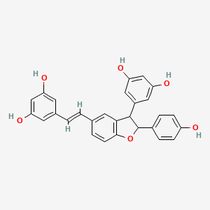 molecular formula C28H22O6 B1246914 反式-δ-白藜芦醇 CAS No. 204076-78-8