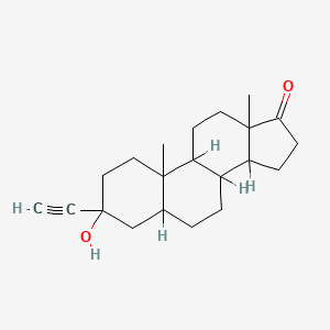 molecular formula C21H30O2 B1246930 3-Ethynyl-3-hydroxyandrostan-17-one CAS No. 17006-60-9