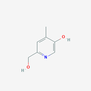 molecular formula C7H9NO2 B124694 6-(Hydroxymethyl)-4-methylpyridin-3-ol CAS No. 143509-40-4