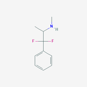 molecular formula C10H13F2N B1246950 beta,beta-Difluoromethamphetamine 