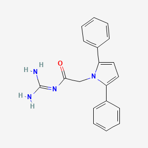 molecular formula C19H18N4O B1246981 N-[amino(imino)methyl]-2-(2,5-diphenyl-1H-pyrrol-1-yl)acetamide 