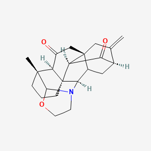 molecular formula C22H27NO3 B1246998 Spiredine CAS No. 60062-45-5