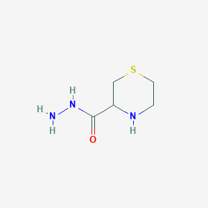 molecular formula C5H11N3OS B124701 Thiomorpholine-3-carbohydrazide CAS No. 154884-00-1
