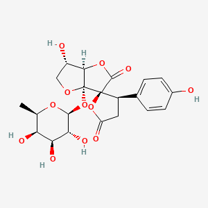 molecular formula C21H24O12 B1247046 Dichotomain B 