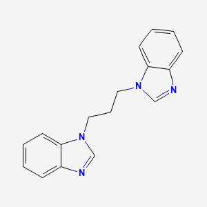 molecular formula C17H16N4 B12470524 1,1'-(1,3-Propanediyl)bis(benzimidazole) 